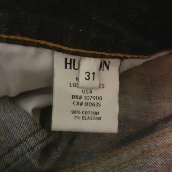 ❌ SOLD❌ HUDSON "BYRON" MEN 31x32 DEEP BLUE JEANS - Picture 7 of 7